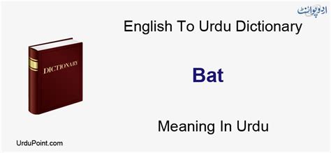 bat meaning in urdu|Bat meaning in urdu .